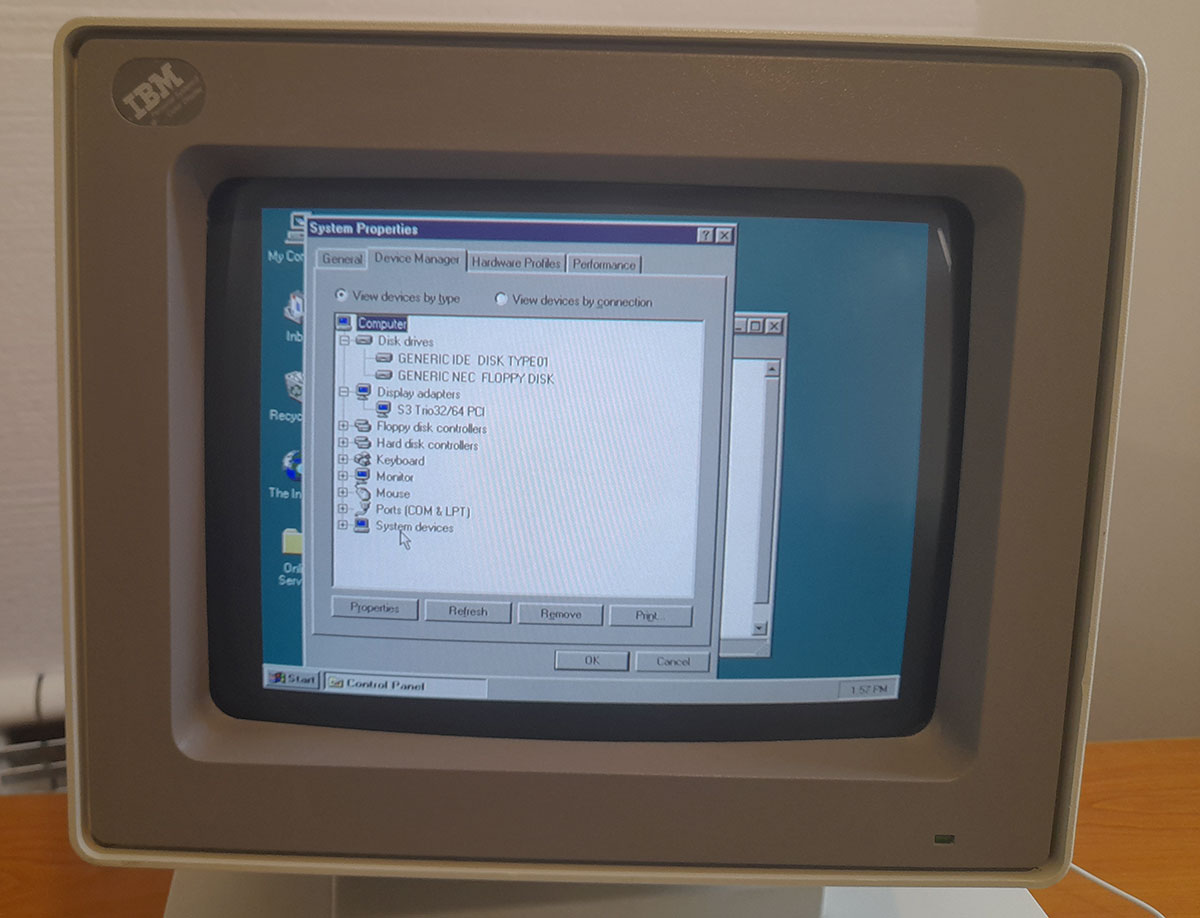 Vintage ISA IBM330-75 Pentium 75MHz Socket 5, Windows 95, MS-DOS - Image 6