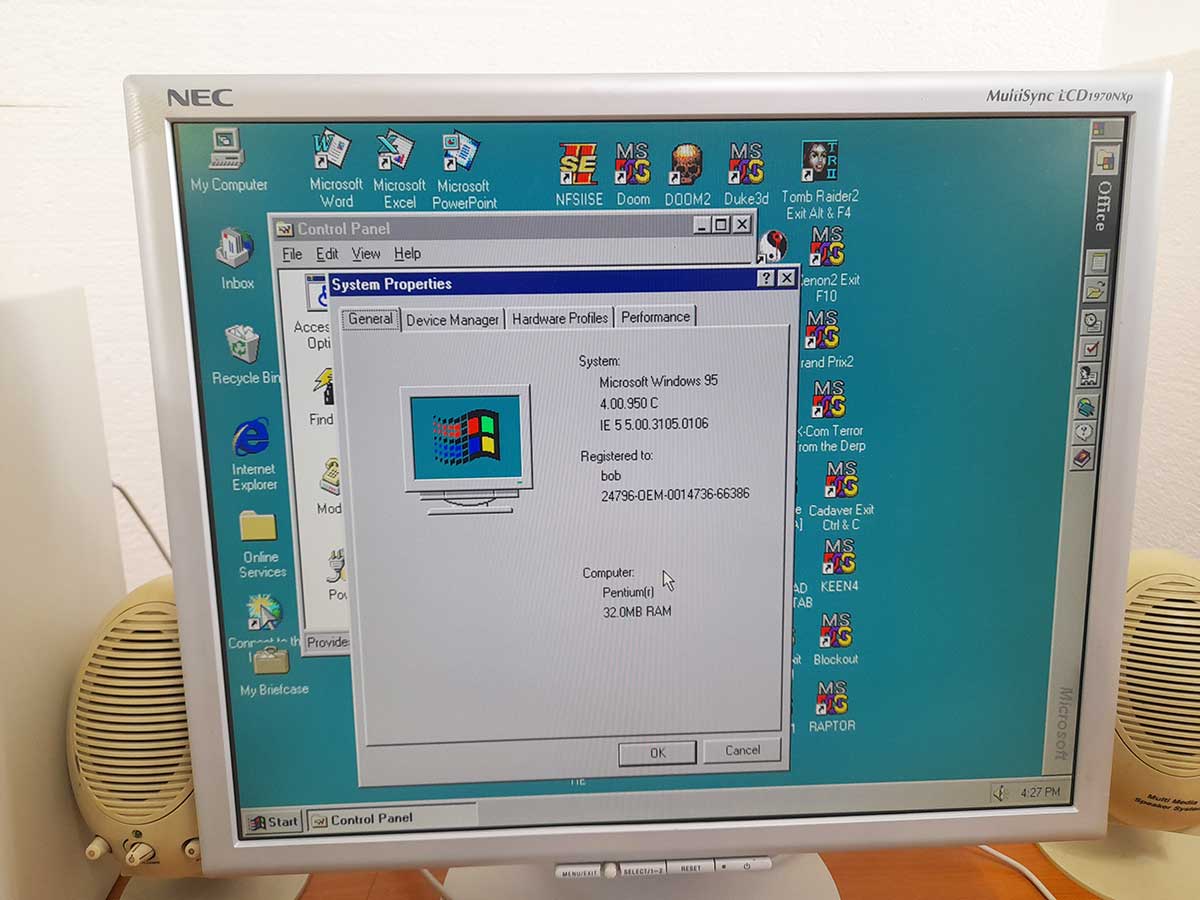 Vintage Gaming Pentium MMX 166MHz, ISA Slot, Windows 95, MS-DOS, 41 Games - Image 8